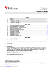 Texas Instruments TPA2054D4EVM User Manual