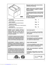 Electrolux N900 Installation, Use And Maintenance Manual