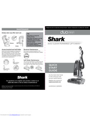 Shark Duo Clean Powered Lift Away AX910UK Series Quick Start Manual