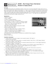 Altronix MOM5 Installation Instructions