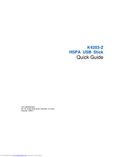 ZTE K4203-Z Quick Manual