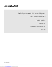 3rdTech DeltaSphere-3000 Quick Manuals