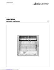 Gossen MetraWatt LINAX 4000L Operating Instructions Manual