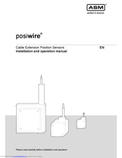 ASM posiwire Installation And Operation Manual