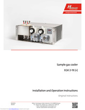 Bühler technologies EGK 2-19+ Installation And Operation Instructions Manual