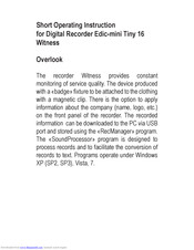 Ts-Market Edic-mini Tiny 16 Operating	 Instruction