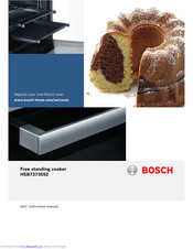 Bosch HSB737355Z Instruction Manual