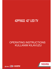 Vestel 42PF6022 Operating Instructions Manual