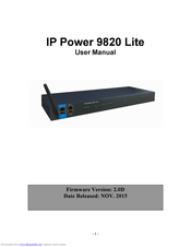 Aviosys IP Power 9820 Lite User Manual