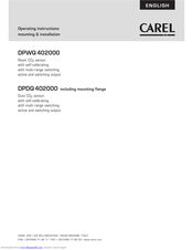Carel DPDQ402000 Operating Instructions Manual