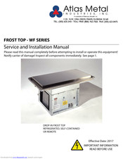 Atlas Metal WF-4 Service And Installation Manual