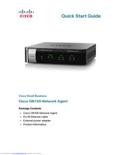 Cisco ON100 Network Agent Quick Start Manual