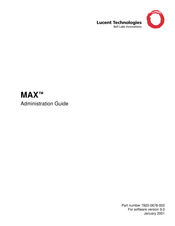 Lucent MAX 800 Series Administration Manual