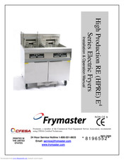Frymaster HPRE E4 Series Installation & Operation Manual