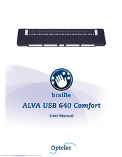 Optelec Braille ALVA USB 640 Comfort User Manual