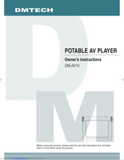 DMTech DM-AV10 Owner's Instructions Manual