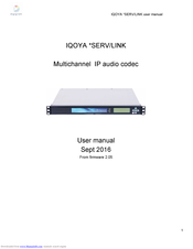 Digigram IQOYA *SERV/LINK User Manual