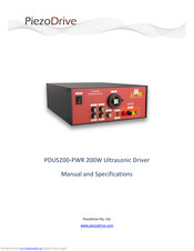 PiezoDrive PDUS200-PWR Manual And Specifications