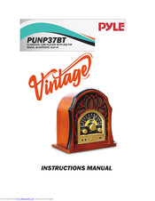 Pyle PUNP37BT Instruction Manual