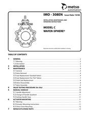 metso automation Wafer-Sphere C Installation Maintenance And Operating Instructions