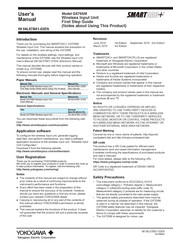 YOKOGAWA SmartDac Plus GX70SM User Manual
