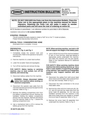 Tennant 9000498 Instruction Bulletin