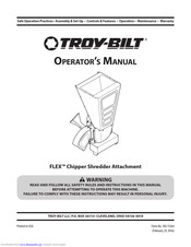 Troy-Bilt FLEX Chipper Shredder Operator's Manual