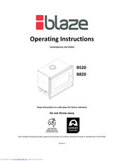 Blaze B520 Operating Instructions Manual