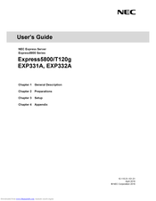 NEC Express5800/T120g User Manual