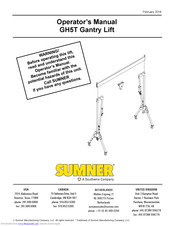 Sumner GH5T Operator's Manual