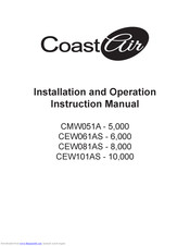 Coast-Air CMW051A Installation And Operation Instruction Manual