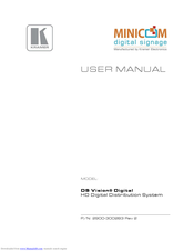 Kramer DS Vision Digital User Manual