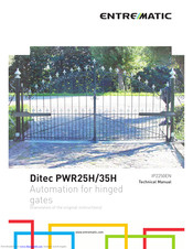 entrematic PWR25H Technical Manual