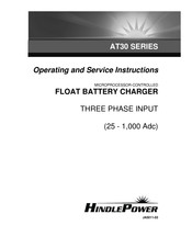 HindlePower AT30 SERIES Operating And Service Instructions