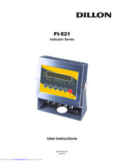 Dillon FI-521E User Instructions