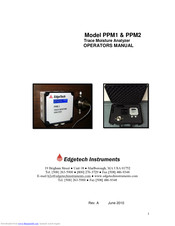 edgeTech PPM2 Operator's Manual