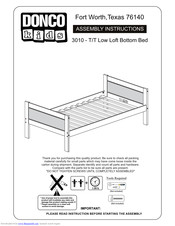 Donco Kids 3010 Assembly Instructions