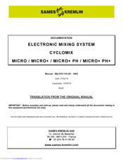 SAMES KREMLIN Cyclomix Micro+ PH User Manual