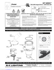 B-K Lighting HP2 SERIES Installation Instructions Manual