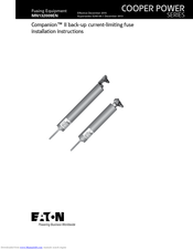 Eaton Companion II back-up current-limiting fuse Installation Instructions Manual