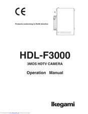 Ikegami HDL-F3000 Operation Manual