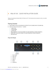 Kontron KBox M-100 Quick Installation Manual