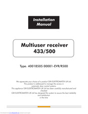 GFA Multiuser receiver 433/500 Installation Manual