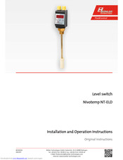 Bühler Technologies Nivotemp NT-ELD Installation And Operation Instructions Manual