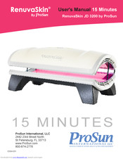 ProSun RenuvaSkin JD 3200 User Manual