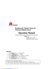 Sanshin SSRC05E Operation Manual