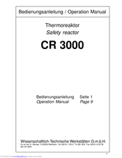 wtw CR 3000 Operation Manual