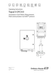 Endress+Hauser Topcal S CPC310 Operating Instructions Manual