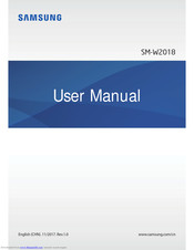 Samsung SM-W2018 User Manual