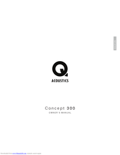 QAcoustics Concept 300 Owner's Manual